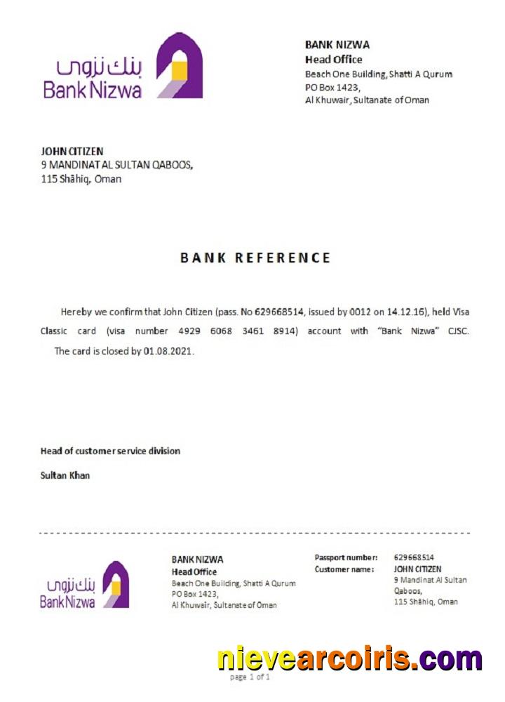Oman Nizwa closure reference